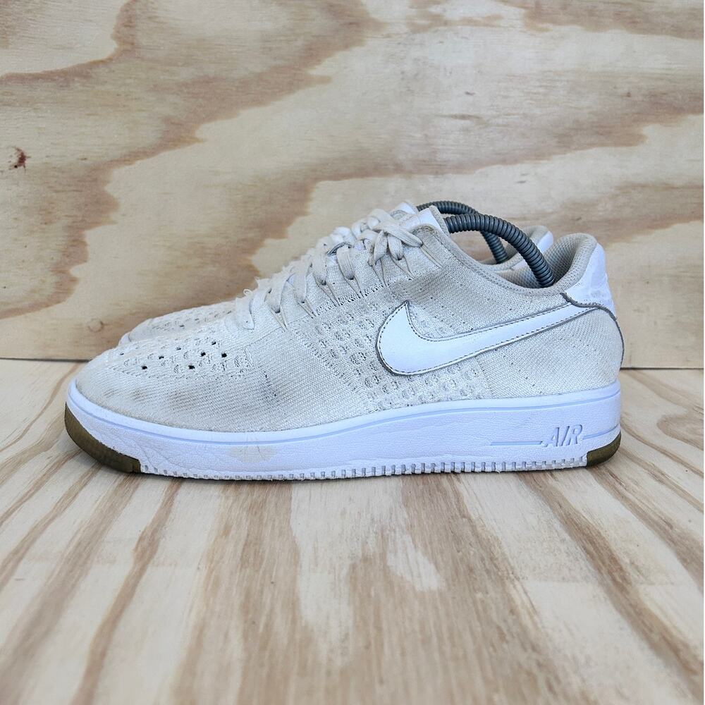 Nike - AF1 Ultra Flyknit Low - Sneakers - White - Men's - 10.5 - 817418-100 - Picture 3 of 9